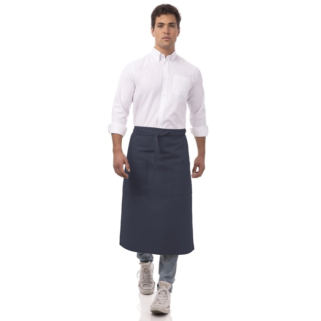 Delantal Unisex Chef Works Bistro con Dos Bolsillos 81x70 cm