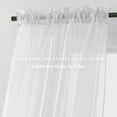 Solid Sheer Window Drapes, (Set of 2) Multipurpose Sheer Curtains, 40 X