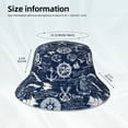 thumbnail image 3 of Sikiie Sailing Cruises Nautical Reflective Double-Sided Bucket Hat, Sun Hat, for Gardening, Beaching, Camping, Hiking, Fishing, 3 of 6