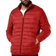 thumbnail image 4 of gbyLJF Men's Down Jacket Lightweight Packable Solid Color Puffer Jacket Winter Warm Zip Up Cotton-padded Jackets with Pockets, 4 of 5