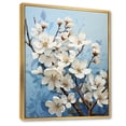 thumbnail image 2 of Designart "Dogwood Field Pointillism composition VI" Floral & Botanical Floater Framed Wall Decor, 2 of 7