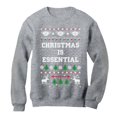 thumbnail image 1 of Tstars Christmas Is Essential Funny Humor Quarantine 2020 Ugly Christmas Women Sweatshirt, 1 of 5