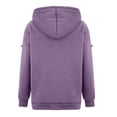 thumbnail image 6 of Yievot Hooded Sweatshirts for Women Casual Full Zip Long Sleeve Sport Sweatshirt with Pockets Relaxed Fit Fall Winter Jackets for Women, 6 of 7