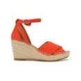 thumbnail image 3 of Gentle Souls by Kenneth Cole Womens Charli Leather Sandal Wedge Heels, 3 of 3