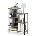 thumbnail image 2 of Furinno Turn-N-Tube 31.50"W X 11.61"D X 39.45"H 6-Shelf Decorative Shelves, French Oak Gray and Black, 2 of 4