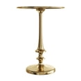 thumbnail image 5 of Lavish Home Iron Pedestal Accent End Table with Vintage Gold Finish, 5 of 7