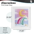 thumbnail image 3 of Moon Rainbow in Clouds White Framed Print Under Glass, design by Jesse Keith, 3 of 10