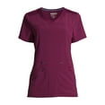 thumbnail image 7 of Scrubstar Women's Antimicrobial Premium Performance Tonal Contrast V-Neck Scrub Top, 7 of 7
