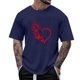 thumbnail image 1 of Tops para hombre, blusas y camisas de manga corta con cuello redondo para hombre, camisetas casuales con estampado de moda para hombre, blusa de manga corta, blusa de poliéster para hombre., 1 of 4