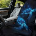 thumbnail image 4 of XYZCANDO Car Seat Cover Towel Anti-Slip Car Seat Towel Covers for Beach Yoga, Car Seat Towel Protector Non-Slip, Neon Sea Turtle, 4 of 11