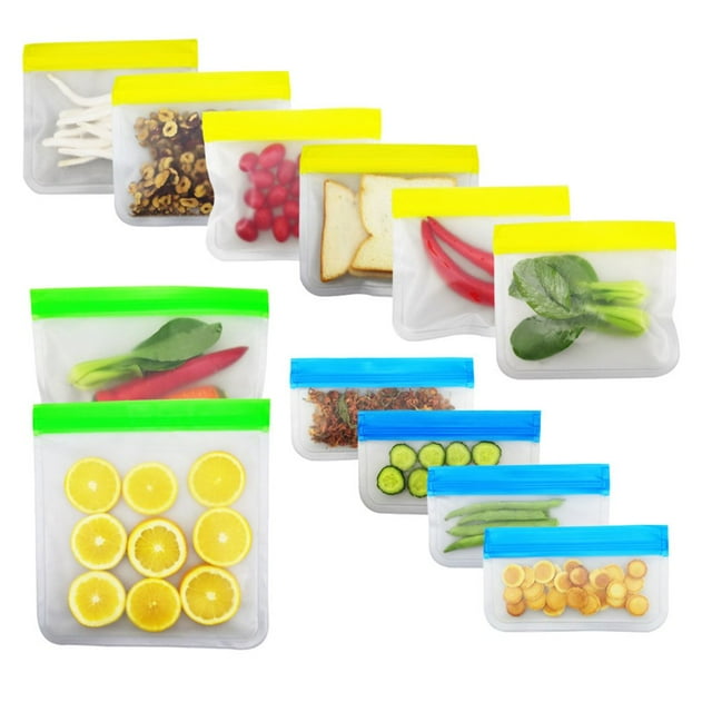 MesaSe Sealed Bag Self-sealed Moisture-proof Biodegradable Leakproof Storage Food Grade High Capacity Freezer Bag Kitchen Accessory