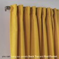 thumbnail image 5 of 3S Brother's Extra Long Room Darkening 252" Length Faux Velvet M-Yellow Curtain Drapes - Hanging Back Tab 5-25 Feet Custom Made ( 1 Panel ) - Made in Turkey (52"Wx252"L), 5 of 5