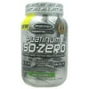 MuscleTech Platinum Iso-Zero, Unflavored, 3 Lb