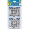 Dab'N Stic Bingo Game Sheets, 4" X 8", 125/Pkg