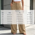 thumbnail image 3 of YUGYXL Women's High Waisted Wide Leg Dressy Pants Business Work Trousers, Flat Front Waist, Side Pockets Khaki Pants, 3 of 6