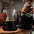 thumbnail image 5 of London Sip Glass Pour Over Coffee Carafe Coffee Maker with Reusable Stainless Steel Filter, Ergonomic Handle, and Easy-Pour Spout, 4-Cup (600 mL), 5 of 5