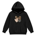 thumbnail image 5 of oqasdz Valentine's Day Girls Sweatsuit Long Sleeve Hoodie Sweatshirts And Jogger Pants With Leopard Print Heart Cozy 2 Piece Outfit For Toddler And Kids, 5 of 6