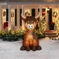 Airblown Inflatables Christmas 6 Foot Scotland Cow Decoration, by