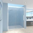 thumbnail image 2 of 50"-54" x 72"H Semi-Frameless Sliding Shower Door with Magnetic Seal and Tempered Glass,, 2 of 9
