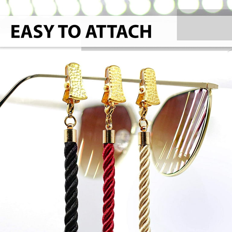 SIGONNA Eyeglasses Holder Strap Cord - PREMIUM ECO LEATHER Eyeglasses  String Holder Chain Necklace - Glasses Cord Lanyard - Eyeglass Retainer