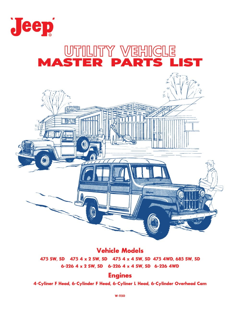 Detroit Iron OEM 1952 1965 Jeep Utility Vehicle Master Parts List W