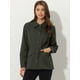 thumbnail image 2 of Chaqueta utilitaria ligera Allegra K con bolsillos con solapa y cordón en la cintura Gris Oscuro XL, 2 of 6