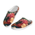 thumbnail image 2 of Fotbe Butterflies In Blooming Garden Pattern Women's Fuzzy Curly Fur Memory Foam Loafer Slippers Indoor Outdoor Slippers Winter Home Shoes-42/43, 2 of 7