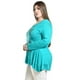 thumbnail image 2 of Blusa New York de manga larga Roman Fashion /Tallas Extras, 169 (Menta) verde claro 38, 2 of 5