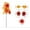 A, variant on Pklyzj Halloween Artificial Maple Leaves Branches Fake Fall Maple Shrubs for Thanksgiving Christmas Festival Garland Decoration
