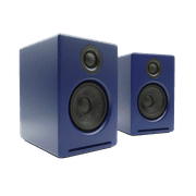 Audioengine A2 Bluetooth Desktop Computer Speakers - 60W Music and Gaming Sound System - (Matte Blue, Pair)