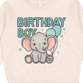 thumbnail image 3 of Inktastic Birthday Boy Elephant Balloons Toddler Sweatshirt, 3 of 4