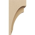 thumbnail image 3 of 6"W x 6"D x 12"H Wide Rivera Rough Cedar Woodgrain TimberThane Corbel, Primed Tan, 3 of 6