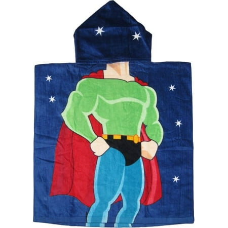 Super Hero Cape Hooded Beach Kids Bath Towel
