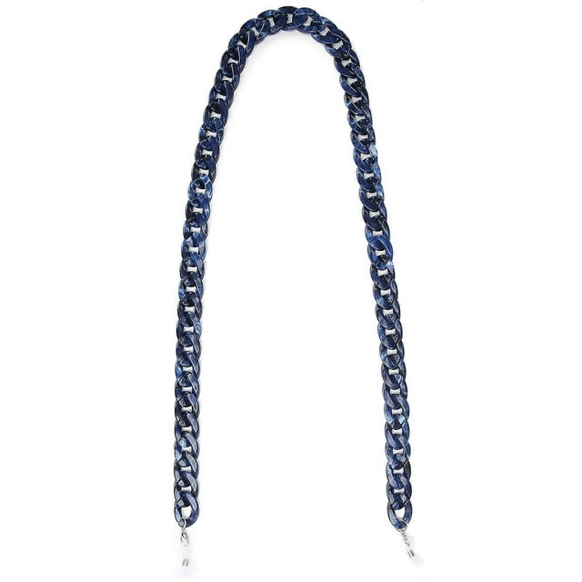 Chaîne de lunettes de soleil simple et élégante pour femmes, accessoire portable pour masque facial, bleu marine