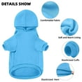 thumbnail image 3 of 2PCS Dog Sweater,Pet Hoodie for Cold Weather,Coat Hooded Sweatshirt for Puppies,Cats, Small Medium Large Dogs,MOM and DAD, 3 of 7