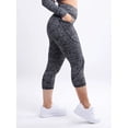 thumbnail image 2 of Mid-Rise Capri Fitness Leggings with Side Pockets, 2 of 11