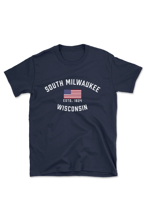 South Milwaukee Wisconsin Patriot Men's Cotton T-Shirt