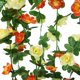 thumbnail image 3 of Guirnalda de 3 piezas de flores de rosa artificial para boda, hogar, jardín, fiesta, decoración (amarillo), 3 of 4