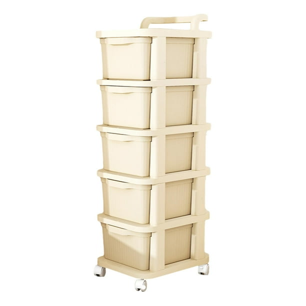 Carro rodante con cajones de almacenamiento BLESIY 5 capas PP