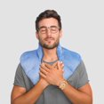 thumbnail image 3 of Safdie & Co. Neck Wrap Aromatic Knit Weighted Blue, 3 of 5
