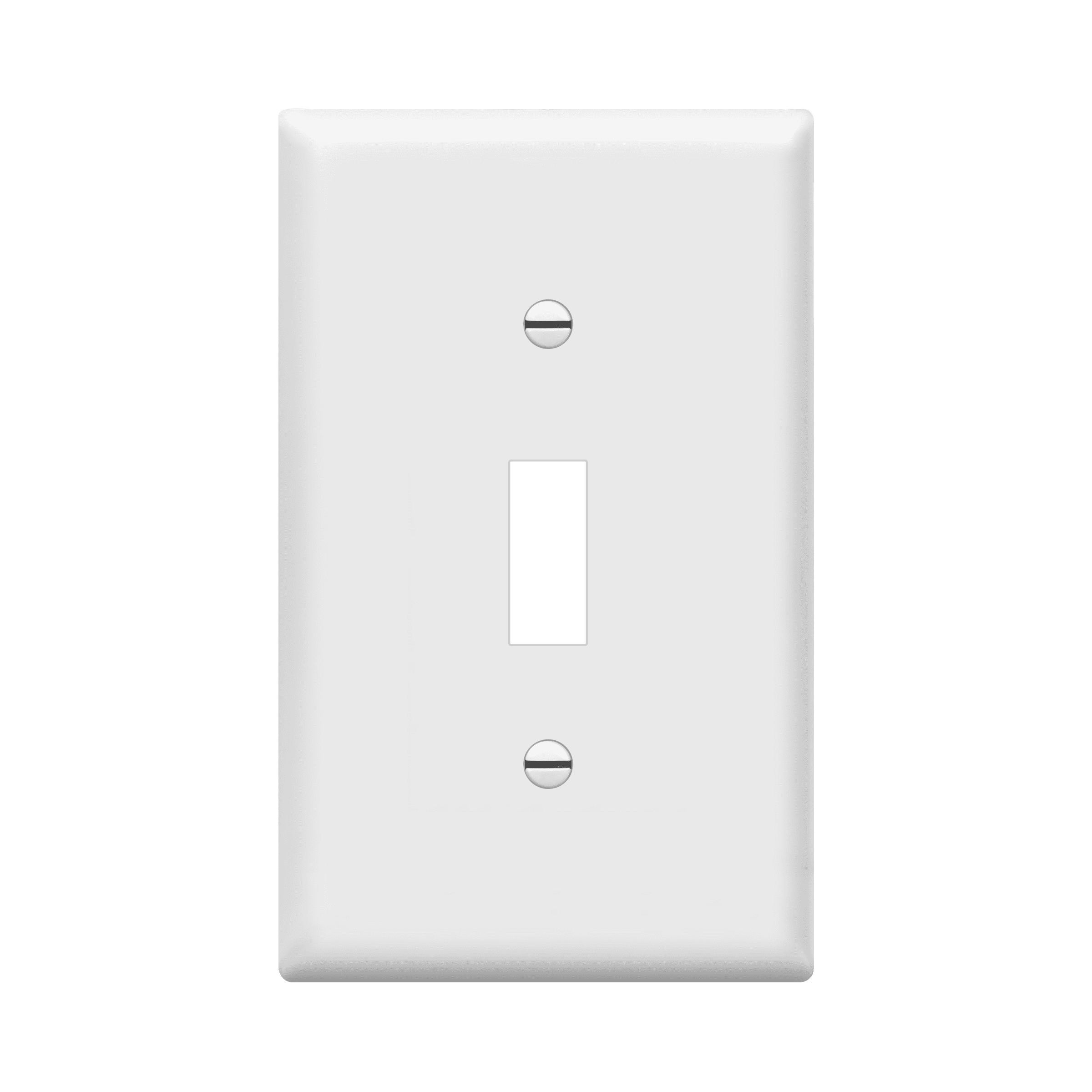 ENERLITES Toggle Light Switch Wall Plate, Gloss Finish, Size 1Gang