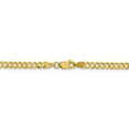 thumbnail image 4 of Primal Gold 14 Karat Yellow Gold 3.7mm Solid Polished Light Flat Cuban Chain, 4 of 7