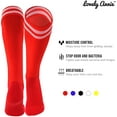 thumbnail image 3 of Lovely Annie Boys 2 Pairs Knee High Sports Socks for Baseball/Soccer/Lacrosse S Red, 3 of 5