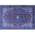 thumbnail image 1 of Ahgly Company Machine Washable Indoor Rectangle Medallion Blue Traditional Area Rugs, 8' x 12', 1 of 4