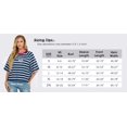 thumbnail image 3 of Cueply Tops for Women Summer Short Sleeve T Shirts Striped Design Fashion Crewneck Casual Loose Basic Tee Shirts, 3 of 8