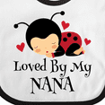 thumbnail image 4 of Inktastic Loved by My Nana Grandchild Boys or Girls Baby Bib, 4 of 4