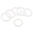 thumbnail image 1 of Anillos de hojas sueltas Uxcell de 0.8" OD 0.6" ID, anillo de carpeta de plástico para libro, bricolaje, álbum de recortes, cuaderno, paquete de 50, 1 of 5