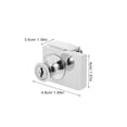 thumbnail image 2 of SOPOTUTU Durable Zinc Alloy Locker Lock with Key for Enhanced Security in Home Use Silver .0 Unit, 2 of 7