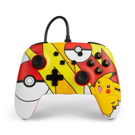 PowerA Enhanced Wired Controller for Nintendo Switch - Pokémon: Pikachu Pop Art