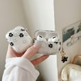 thumbnail image 6 of Compatible with AirPods Pro Clear Case,Cute Cartoon Flower Pattern Design with Floral Keychain, Soft TPU Protective Shockproof Case for AirPod Pro for Girls Women-Black, 6 of 12
